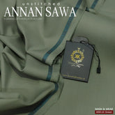 AnnanSawa Green Color Blended Wash & Wear fabric – soft, durable fabric for men’s unstitched suits